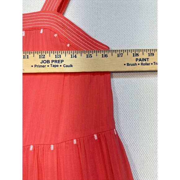 Old Navy Womens Tiered Sundress Size XS Coral Sleeveless Lined - Picture 6 of 12